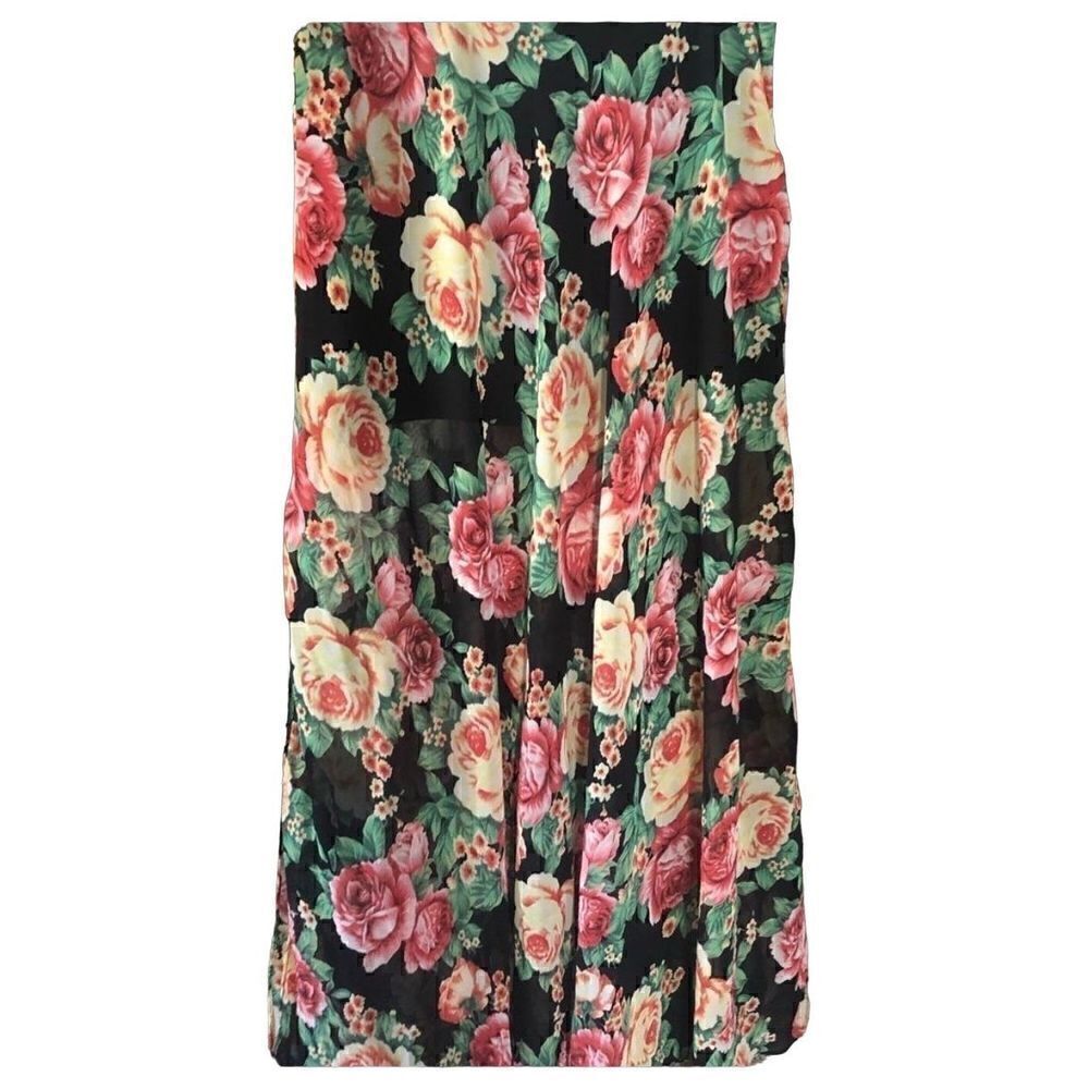 Forever 21 Floral Maxi Skirt M-EUC - Picture 2 of 6